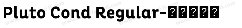 Pluto Cond Regular字体转换